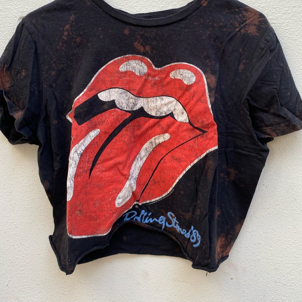 Rolling Stones vintage crop top.